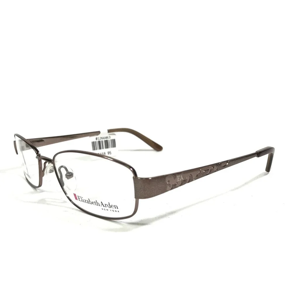 Elizabeth Arden EA 1109-1 Eyeglasses Frames Brown Rectangular Full Rim 52-16-130